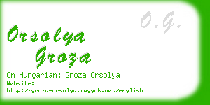 orsolya groza business card